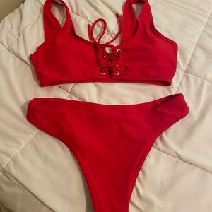 Red bikini